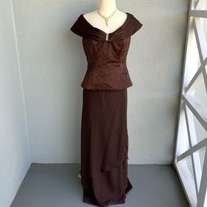 ALFRED ANGELO Brown 2 pcs Party Dress Size 6/8